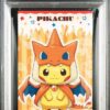 Business Card Pikachu Poncho Mega Charizard Y PSA 9