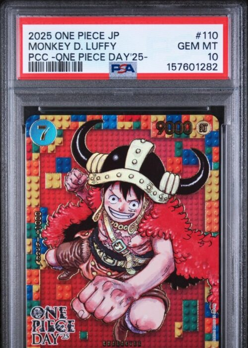 Monkey D Luffy Lego One Piece Day 25 P-110 PSA 10