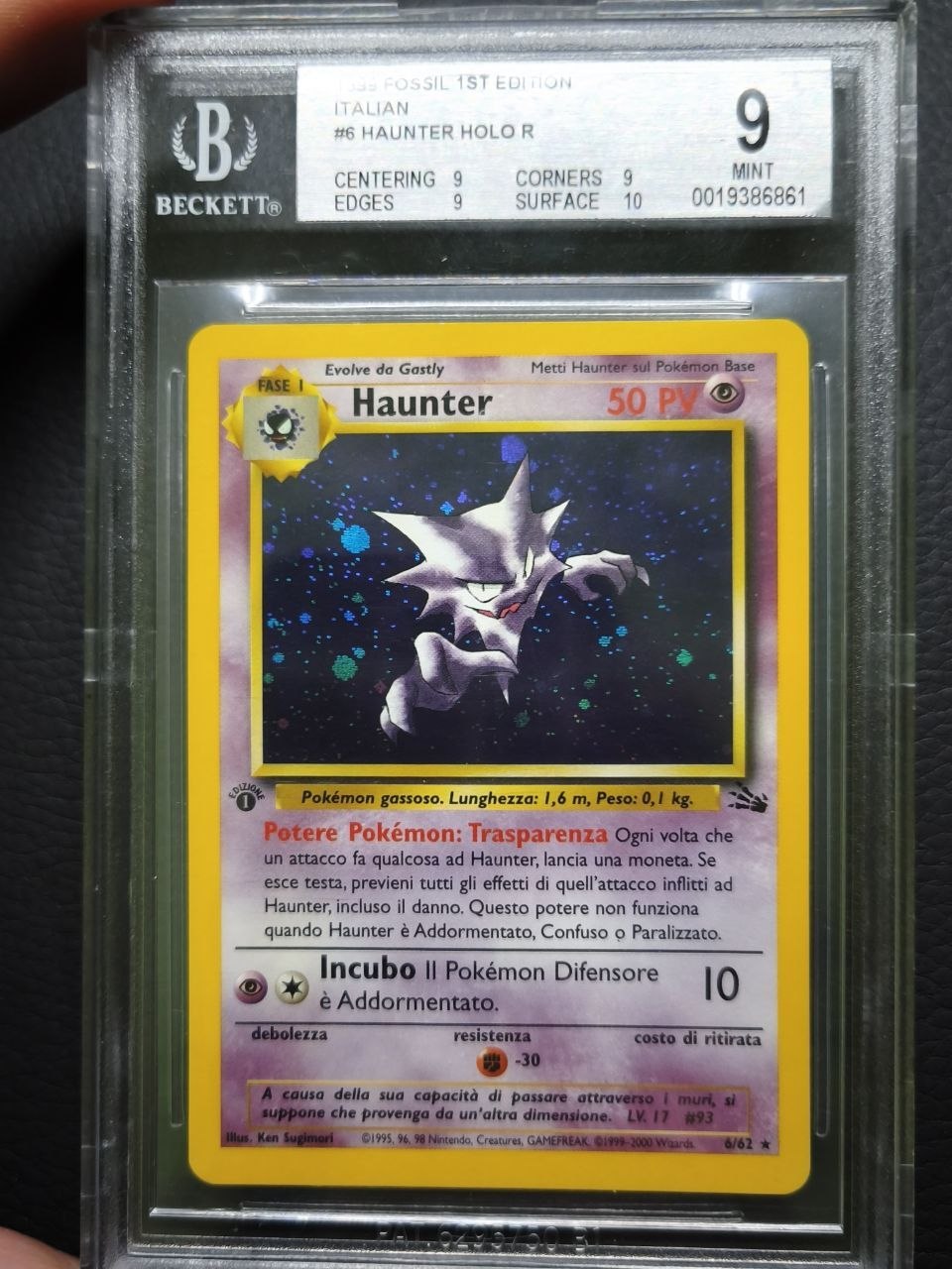 Haunter Holo #6/62 · Fossil 1st Edition
