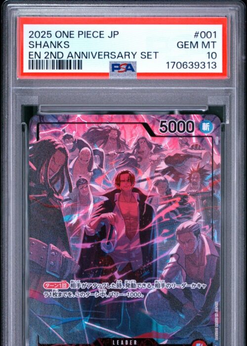 Shanks OP09-001 2nd Anniversary Set PSA 10
